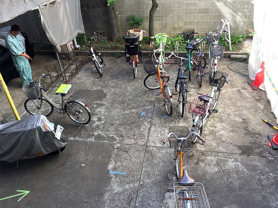 自転車置き場設置 施工前